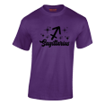 thumbnail image 2 of Respect My Tshirt - Sagittarius Zodiac Sign Graphic T-Shirt, Astrology Symbol Design, Crew Neck, Purple, 2X, 2 of 3