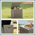 thumbnail image 4 of Patiowell 40 Gallon Outdoor Deck Box, Lockable Weatherproof Plastic Storage with Handles for Patio, Garden, Pool, 4 of 7