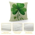 thumbnail image 4 of COMIO AVOIN Watercolor Shamrock Lucky Clover Throw Pillow Cover, St Patricks Day Cushion Case Decoration for Sofa Couch, 4 of 5