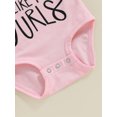 thumbnail image 6 of Bagilaanoe Newborn Baby Girl Boy Summer Rompers Letters Print Short Sleeve Bodysuits 6M 12M 18M 24M Infant Casual One Piece Short Jumpsuit, 6 of 8