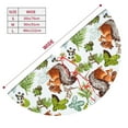 thumbnail image 3 of Lsque Mosaic Forest Squirrel Print Christmas Tree Skirt, Tree Skirt with Ties or Velcro, Perfect for Holiday Decorations, Halloween, and New Year-30", 3 of 7
