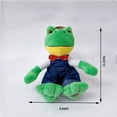thumbnail image 3 of Cute Frog Plush object, Soft Stuffed Animal Adorable Design, Teenager Cuddly Stuffed Doll, object for Teenager Play Bedroom Home Decoration, 3 of 7