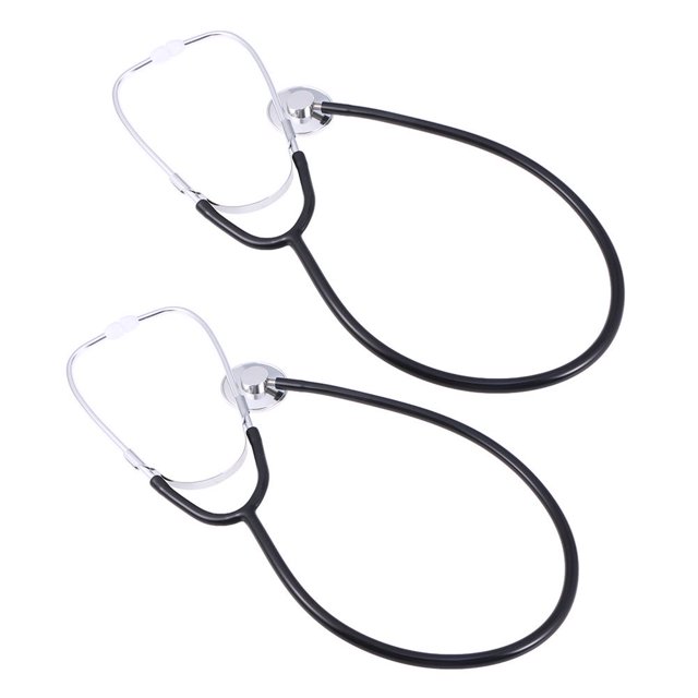 LOVEVER 2Pcs Portable Stethoscope Medical Aid Auscultation Stethoscope Device for Medical Student