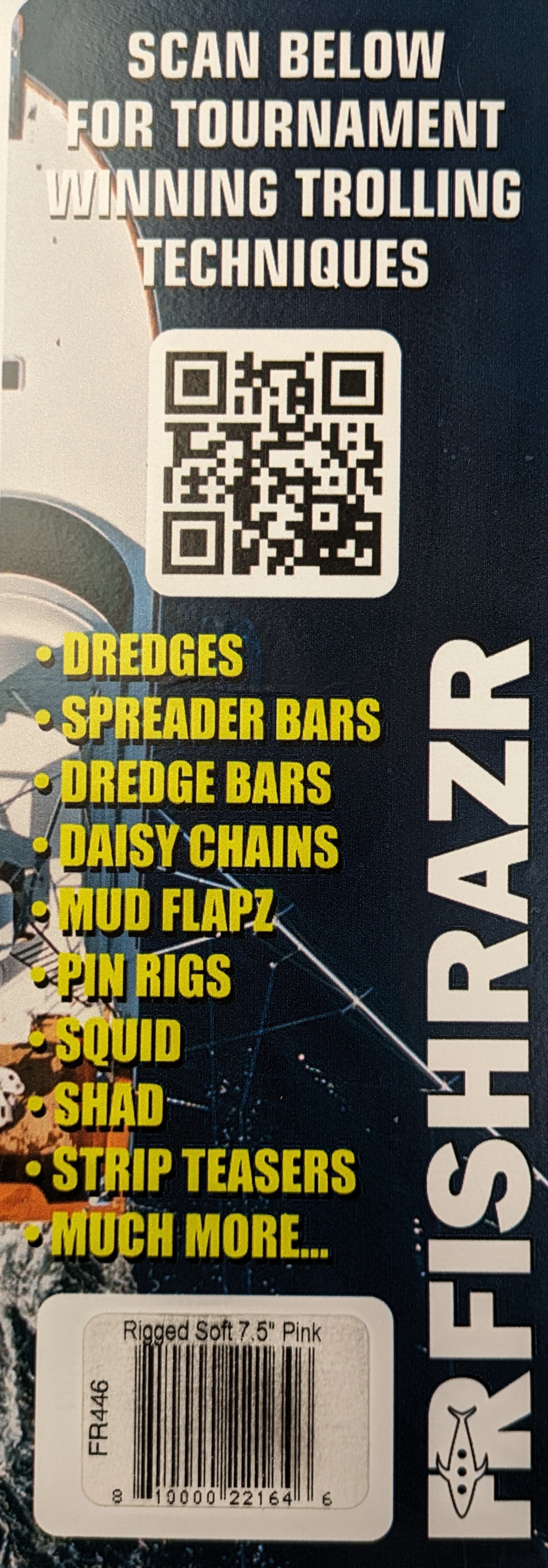 Fish Razr FR Mr. Softee trolling lure Pelagic 8" Rigged