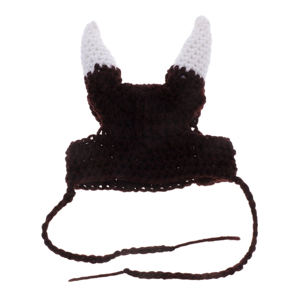 Gorro suave para gato, gorro de punto con cuerno para mascota, gorro de pirata divertido para gato y perro, disfraz de cosplay para perro