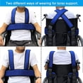 thumbnail image 5 of Wheelchair Seat Belt Safety Chest Positioning Strap，blue, 5 of 5