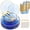 Blue and Gold, variant on WELLIFE FESTIVE 175 Pcs Plastic Dinnerware Set (25 Guests), Blue Disposable Plates With Gold Rim, Hammered Party Plates Set Include Dinner Platos, Dessert Platos, Cups, Cutlery And Napkins for Party