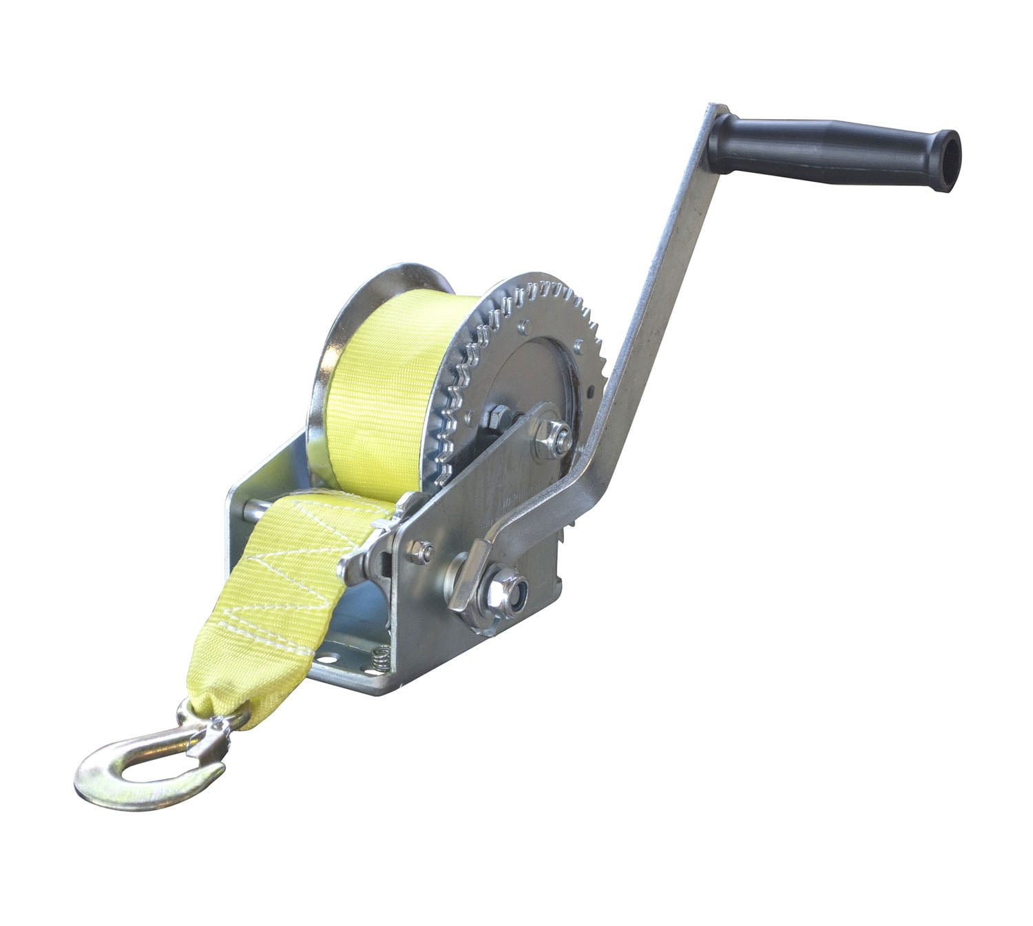 Offex 1400 Lbs One Way Ratcheting Carbon Steel Hand Winch with Hook