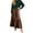Dark Green, variant on Wutalume Women's Vintage Plaid Ruffled Maxi Skirt, High Waist Pleated Design, Flowy A-Line Skirt for Casual Outings and Travel,Dark Green S