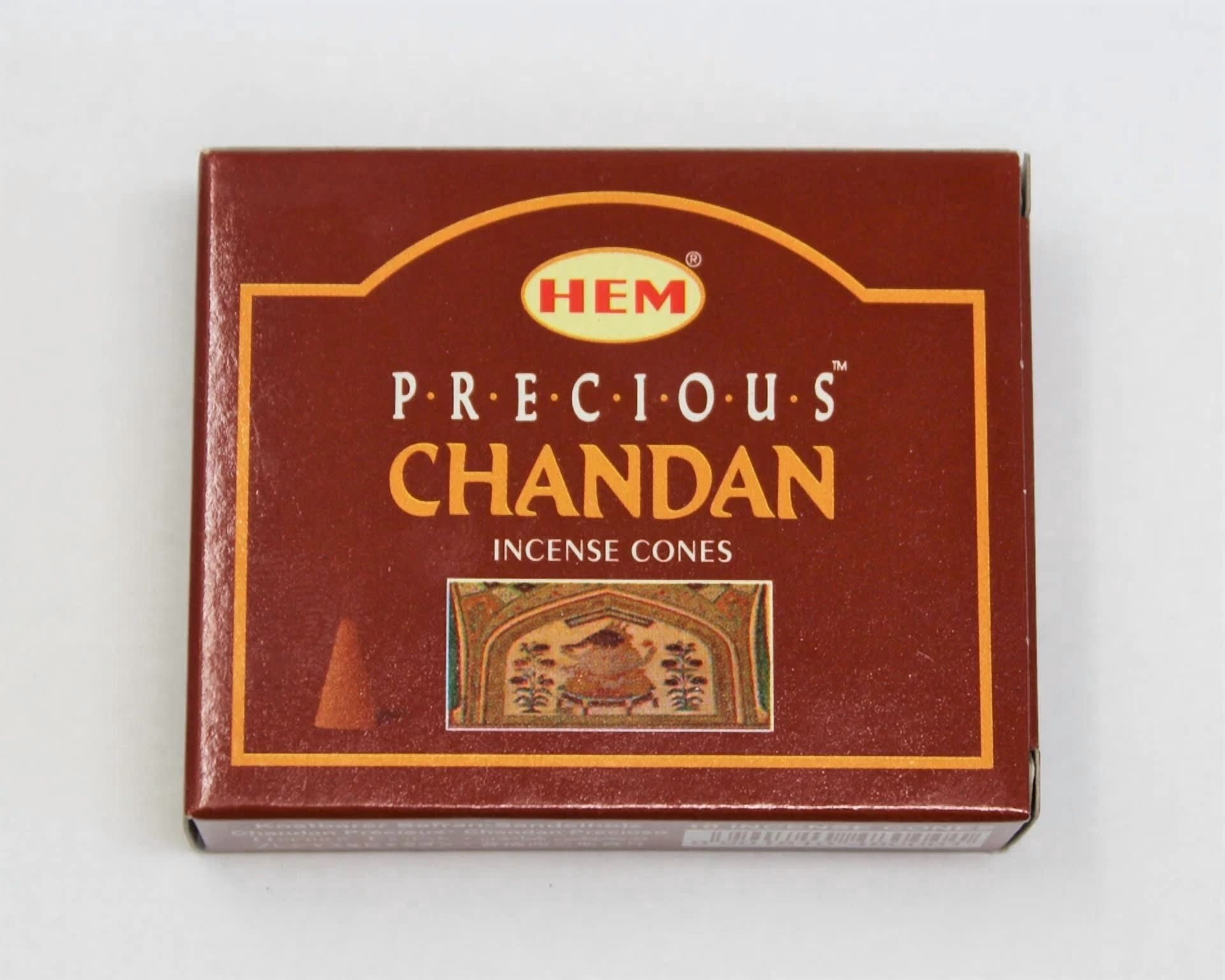 Precious Chandan, Incense Cones Bulk Lot Of 6 Packs Of 10 Cones = 60 Cones Hem