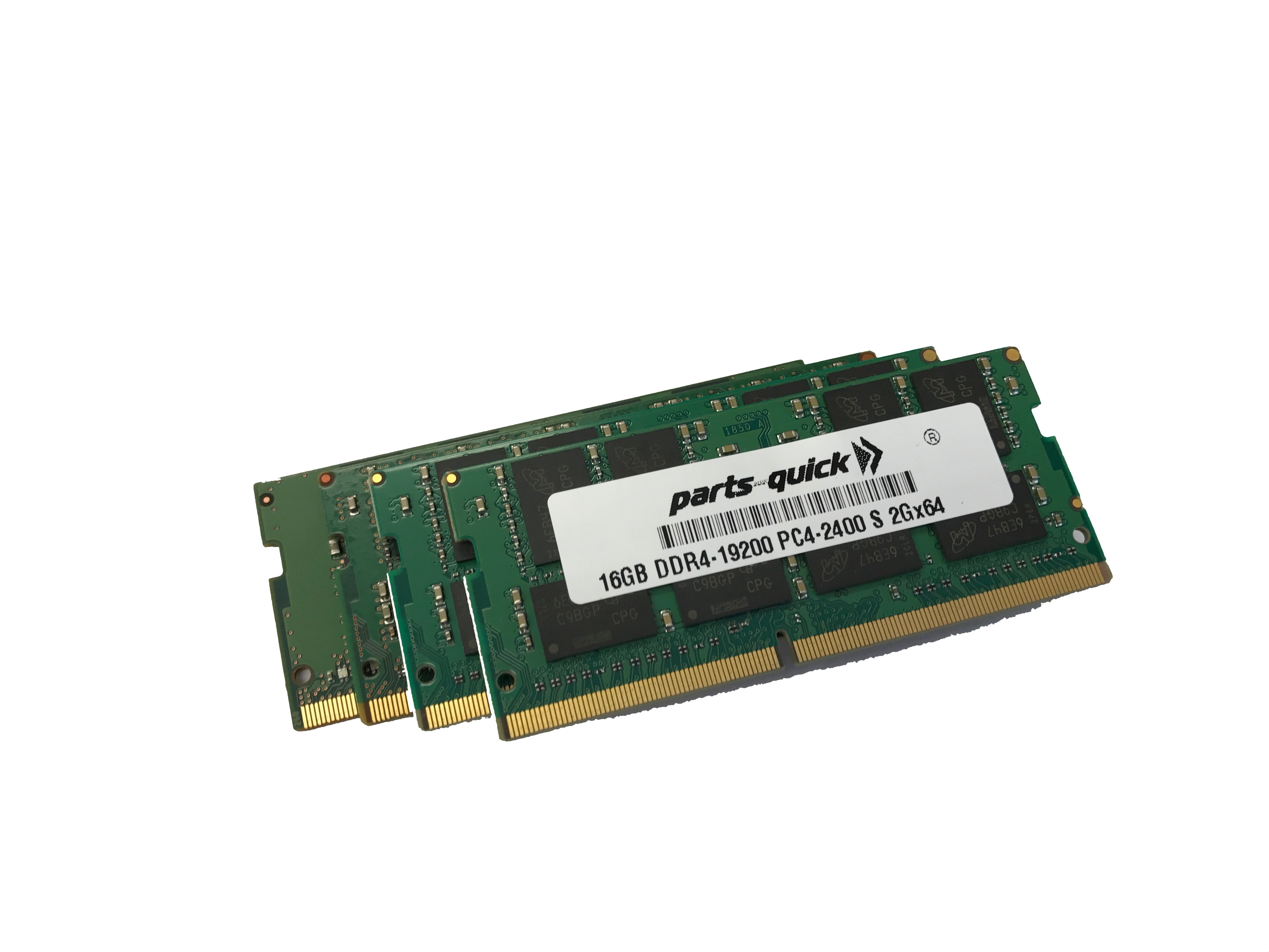 64GB (4X 16GB) PC4-19200 SO-DIMM Laptop RAM Memory Upgrade (PARTS-QUICK) -