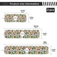 thumbnail image 4 of Coolnut 2 Pack Faucet Mat Splash Guard for Kitchen Sink, Avocado Carrot Mushrooms 14x5 Inch Super Absorbent Microfiber Sink Protector Mat, Kitchen Sink Mat Machine Washable Kitchen Sink Accessories, 4 of 7