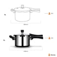 thumbnail image 3 of Stellar Autocuiseur en Acier Inoxydable à Triple Finition Miroir avec Joint 5 Litres / Poignée Sans Rivet / Base pour Induction et Gaz / Garantie de 7 Ans, 3 of 4