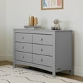 thumbnail image 4 of Graco Noah 6 Drawer Nursery Double Dresser, Pebble Gray, 4 of 9