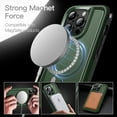thumbnail image 5 of JETech Case for iPhone 15 Pro 6.1-Inch Compatible with MagSafe, Heavy Duty Dual-Layer Rugged Protection, Shockproof Protective Tough Phone Magnetic Cover (Midnight Green), 5 of 6