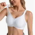 thumbnail image 4 of Hfnxid Wireless Jelly Bras for Women V Mesh No Underwire Seamless Bralettes Push Up Full Coverage Everyday Bra, 4 of 6