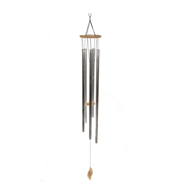Wind Chime Outdoor, Aluminum Metal And Wood Small Long Wind Chimes