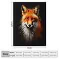 thumbnail image 4 of Nawypu Fox Blanket Decor Soft Plush Sherpa Warm Animal Flowers Blankets Living Room Breathable Lightweight Throw for Kids Girls Boys Adult, 4 of 6