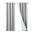 thumbnail image 5 of Sleep Zone 100% Blackout Curtains for Bedroom Full Light Blocking Curtains, Two-Sided Reversible Window Curtain for Living Room 2 Panels, 52" x 84" Gray, 5 of 8
