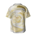 thumbnail image 2 of Haiem White Rose Men's Casual Shirts Short Sleeve Button Down Shirts Fashion Textured Summer Beach Shirt-X-Large, 2 of 7