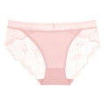 thumbnail image 1 of B91xZ Culottes Invisibles en Coton pour Femmes, Bikini Sans Couture, Couverture Demi-Dos, Rose m, 1 of 3