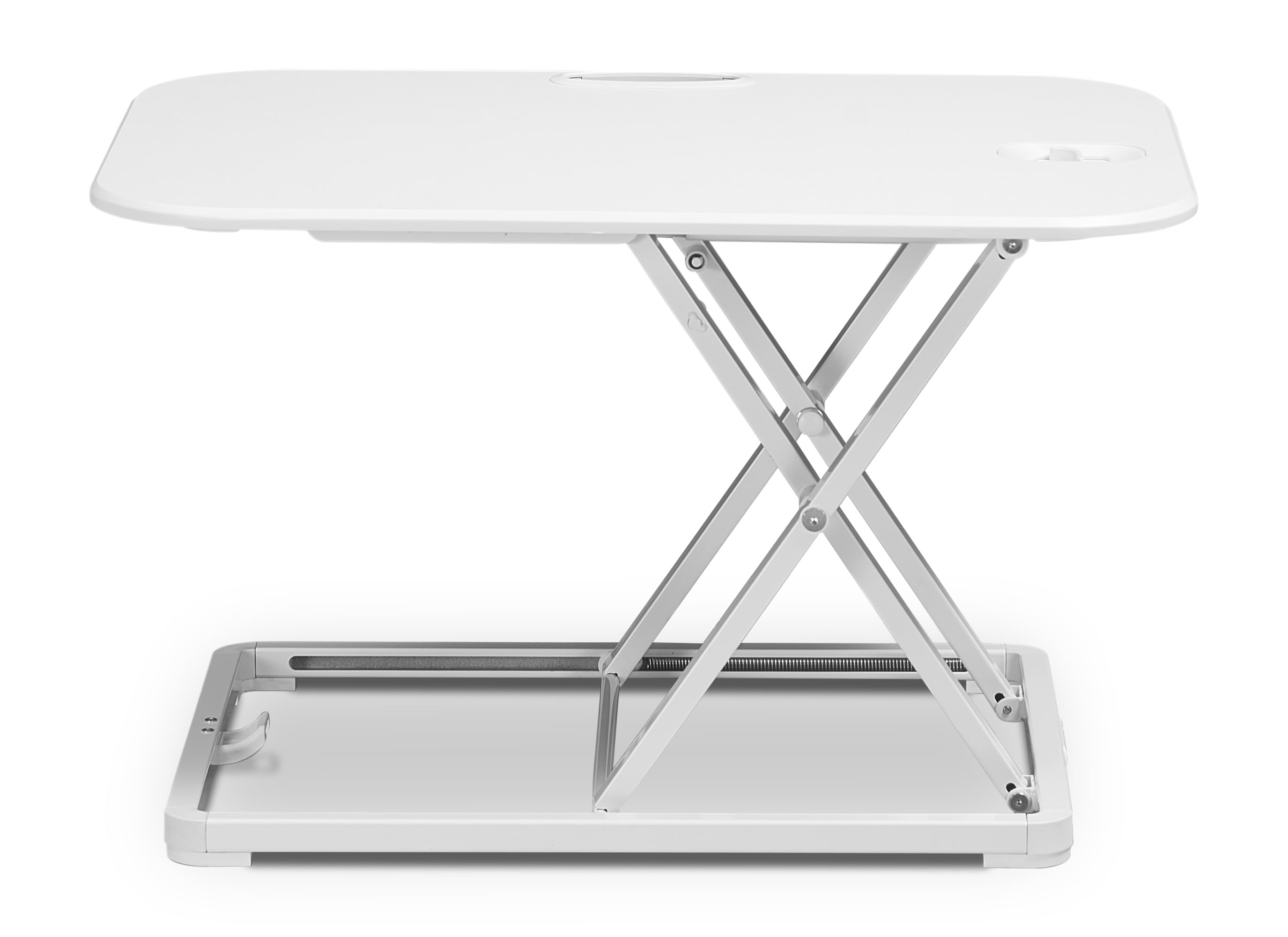 True Seating Ergo 26" Height Adjustable Laptop Standing Desk Converter, White