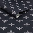 thumbnail image 3 of Joules Block Print Bee French Navy Wallpaper, 3 of 4