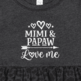 thumbnail image 4 of Inktastic Mimi and Papaw Grandchild Girls Baby Dress, 4 of 5