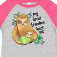 thumbnail image 4 of Inktastic My Great Grandma Loves Me Cute Sloth and Baby Boys or Girls Toddler T-Shirt, 4 of 5