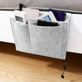 thumbnail image 1 of GOOHOCHY Bolsa de almacenamiento colgante OUNONA, organizador de fieltro para dormitorios con literas y barandillas de cama., 1 of 6