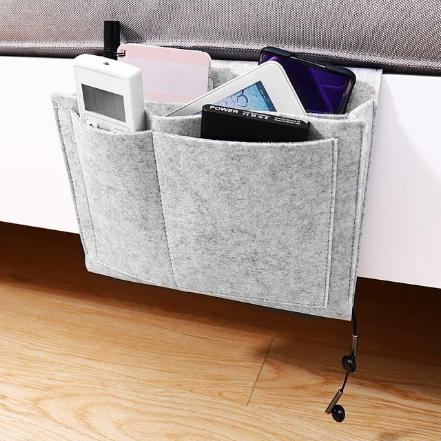 GOOHOCHY Bolsa de almacenamiento colgante OUNONA, organizador de fieltro para dormitorios con literas y barandillas de cama.