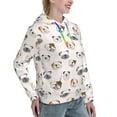 thumbnail image 6 of Wukai Bulldog Face Print Womens Hoodies Fleece Sweatshirts Long Sleeve Sweaters Pullover Fall Outfits Winter Clothes-X-Large, 6 of 7