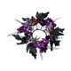 thumbnail image 2 of Corona de velas de Halloween Mornei, guirnalda de velas con flores violetas, corona pequeña de 3 pulgadas en el centro, 2 of 8