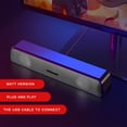 MARCUVMK Desktop Soundbar 2.0 Channel Computer Speaker with Dynamic