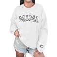 thumbnail image 1 of Penkiiy Mama Sweatshirt de manga larga Cheer Mom Shirt para Béisbol Fútbol Baile Baile Sport Suéter Top L Blanco, 1 of 9