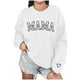thumbnail image 1 of Penkiiy Mama Sweatshirt de manga larga Cheer Mom Shirt para Béisbol Fútbol Baile Baile Sport Suéter Top L Blanco, 1 of 9