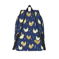 thumbnail image 2 of Lsque Funny Chicken Pattern Canvas Daypack, Durable Backpack, High-quality Versatile Backpack,Vintage Compact Backpack-Medium, 2 of 6