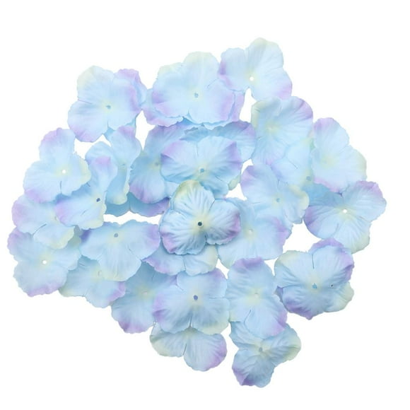 Conjunto de 400 Pétalos de flores artificiales Colcomx ciruela de seda Azul