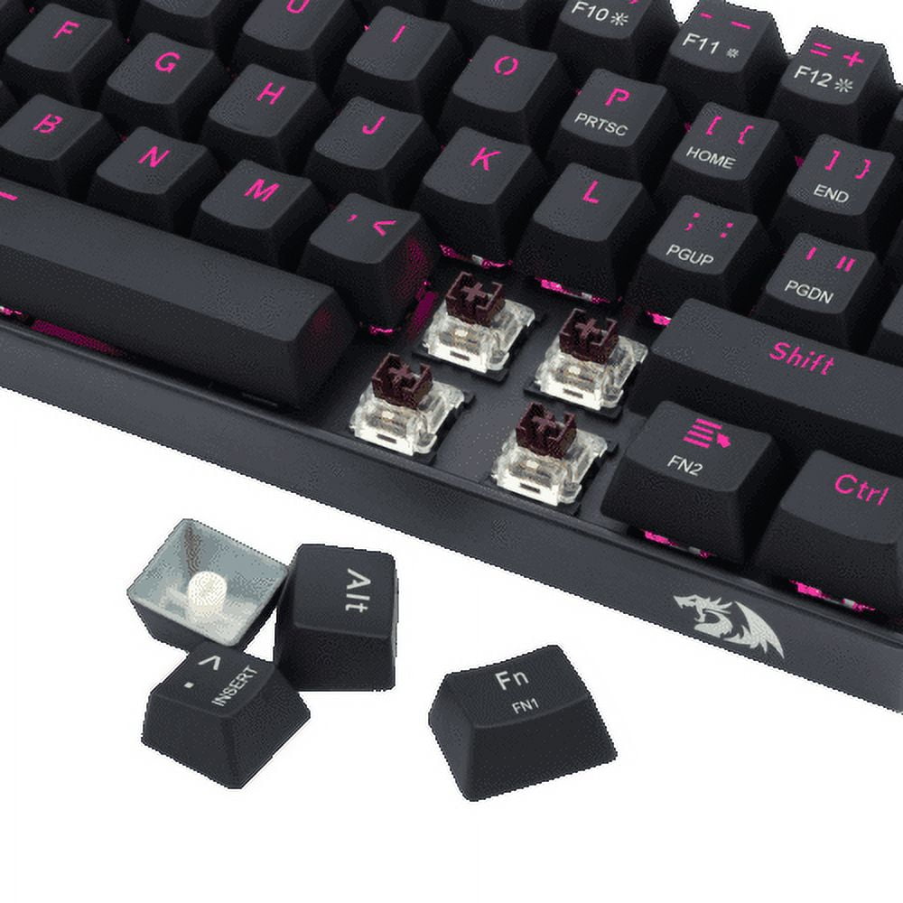 Redragon K630 Dragonborn 60% Wired RGB Gaming Keyboard, 61 Keys