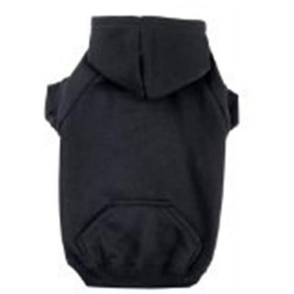 Zack & Zoey  Basic Hoodie M Black - Poly-Cotton Sweatshirt for Dogs