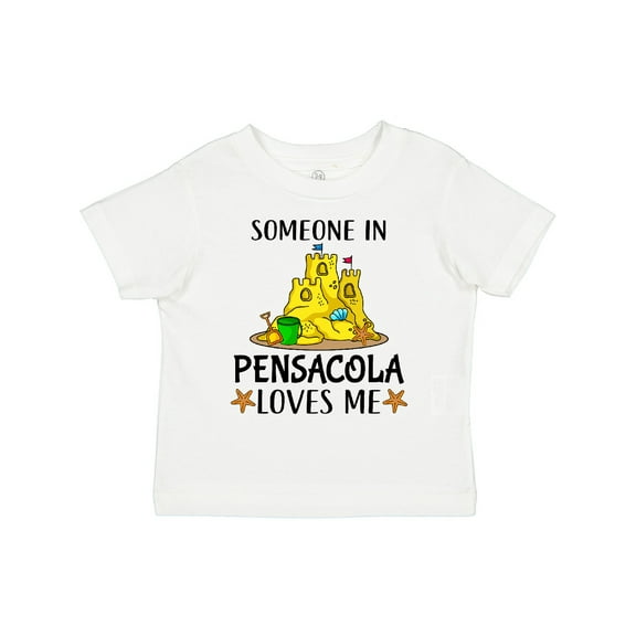 Inktastic Someone in Pensacola Loves Me Beach Vacation Boys or Girls Toddler T-Shirt