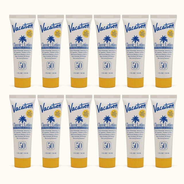Loción Sunscreen Vacation Mini Classic SPF 50 30 ml x12