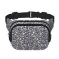 thumbnail image 1 of Fotbe Daisies Flowers Cangurera Cuadrada con Estampado de Doble Capa, Bolsa de Cintura Ajustable Mini para Hombres y Mujeres, 1 of 9