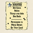 thumbnail image 4 of CafePress - Wanted Metal Detecting - Men's Classic Graphic T-Shirt, 4 of 5