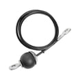 thumbnail image 3 of ZheElen Pulley System Cable 5mm Lifting Steel Wire Rope Workout Fitness Pulley Cable 1m Black 1m, 3 of 3
