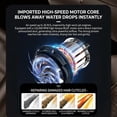 thumbnail image 4 of DIAYUBU High Speed Ionic Hair Dryer, 120,000 RPM Brushless Motor, LED Display, Negative Ion, 4 Heat/3 Speed, Magnetic Nozzle, Black, 4 of 10