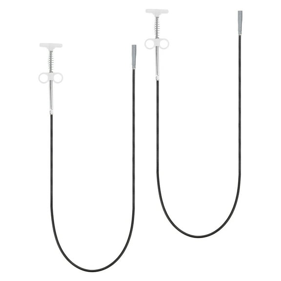 Flexible Grabber Claw Pick Up Tool 0.9 M Drain Clog Remover Tool, White, 2 Pieces