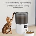 thumbnail image 2 of 4L Auto Cat Feeder Pet para Smart Dispensador de croquetas de alimentos cuenco de acero inoxidable, 2 of 12