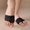 Black, variant on HYwys Leather Ballet Bellly Slippers Dance Shoes Split-Sole Gymnastics Yoga Shoes Kids Girls Women (Black,L(30-31) 18.5cm)