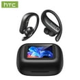 thumbnail image 2 of HTC NE61 Heart Rate Wireless Bluetooth 6.0 Open in-Ear Earbuds, AI Translator, Noise-Cancelling Headphones, 130+ Languages,Black, 2 of 10